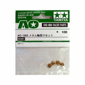 Tamiya TAM94381 1/32 Mini 4WD Parts Metal Bearing Set (4pcs) AO-1002