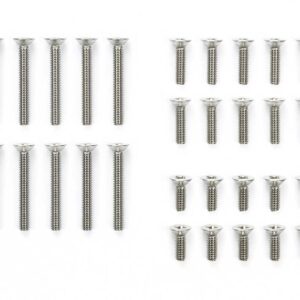 Tamiya TAM15527 Mini 4WD Stainless Steel Countersunk Screw Set Black (6/8/15mm)