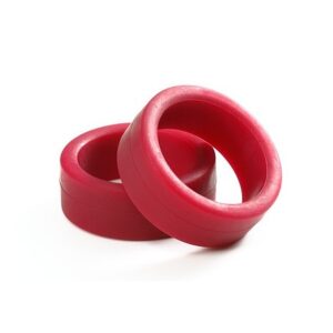 Tamiya TAM95208 Grade Up Parts Low Friction Low Height Tire (Two Maroon) Mini 4WD Special