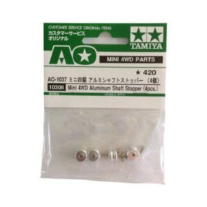 Tamiya TAM10308 AO-1037 Mini 4WD Aluminum Shaft Stopper (4 pcs)