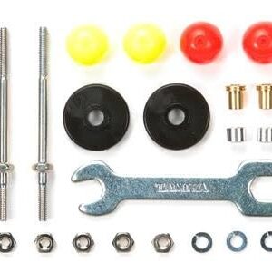 Tamiya TAM15408 JR Plastic Roller Set, 13mm, Long Low Friction