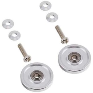 Tamiya TAM15437 JR Aluminum Ball Race Rollers, 13mm Ringless